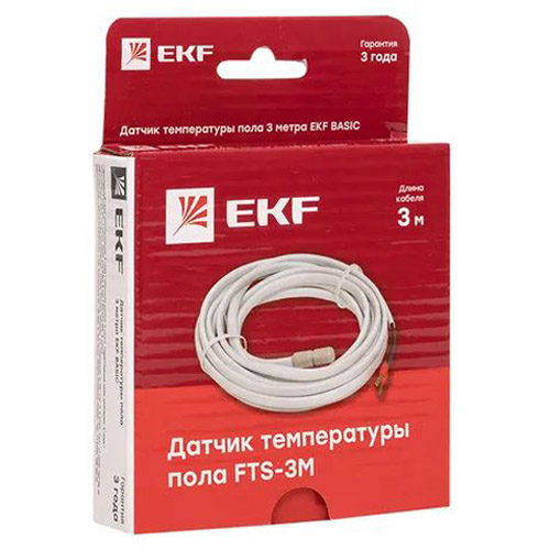 Датчик пола для терморегулятора 3м EKF