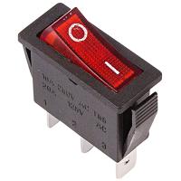 Выключатель ON-OFF 15А 250В индикатор красный
