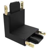 купить Коннектор черный V-обр. Jazzway MTR16 CV-BL  в Сыктывкаре Коннектор черный V-обр. Jazzway MTR16 CV-BL