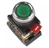 Кнопка ABLFS-22 зеленый с подсветкой