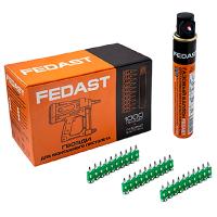 Гвозди 3*32мм усиленные с газовым баллоном FEDAST 1000шт