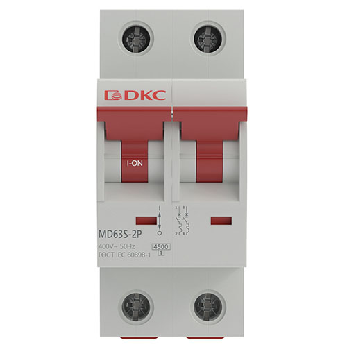 Автомат 2Р 6А C 4,5кА MD63S DKC YON max 