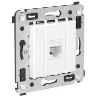 Аванти белое облако розетка RJ45 скрытая 1-ая без шторки