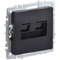 BRITE Роз. комп. 2-ая RJ45 кат.5E РК10-2-БрЧ черн. IEK