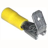 Разъем РпИо 6-7,5-0,8 плоский 4,0-6,0мм2 мама-папа изолированный желтый IEK 5шт