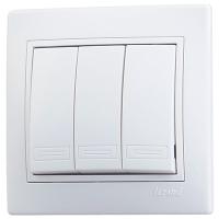 купить Мира выключатель скрытая белый 3кл 10А IP20  в Сыктывкаре Мира выключатель скрытая белый 3кл 10А IP20