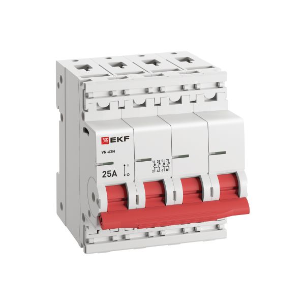 Выключатель нагрузки 4Р 25А ВН-63N EKF PROxima