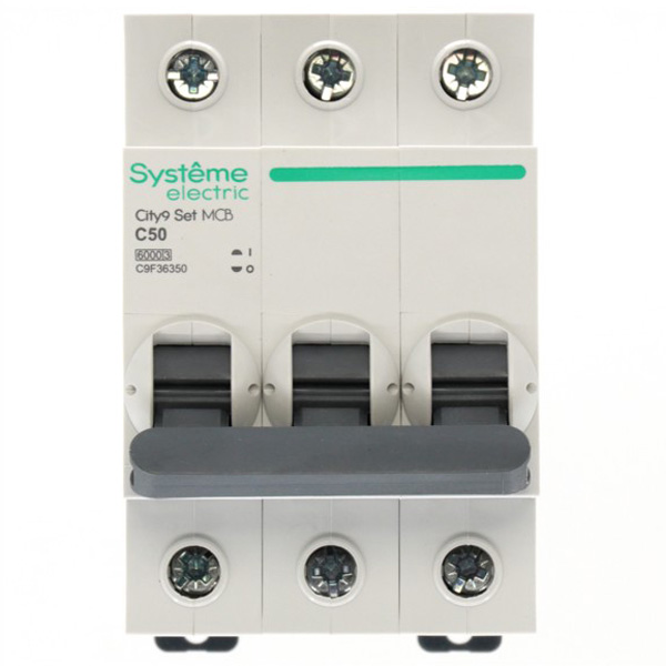 Автомат 3Р 50А C 6кА City9 Systeme Electric 