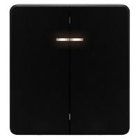 купить Миле Раунд черный выключатель 2кл с подсветкой скрытая 10А IP20  в Сыктывкаре Миле Раунд черный выключатель 2кл с подсветкой скрытая 10А IP20