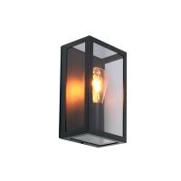 Светильник садово-парковый настенный 40Вт E27 металл черный/дымчатый IP65