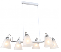 Светильник подвесной (люстра) 6*40Вт Е14 хром лофт - кантри