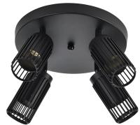 купить Светильник настенный (спот) 4*50Вт GU10 черный поворотный IEK в Сыктывкаре Светильник настенный (спот) 4*50Вт GU10 черный поворотный IEK