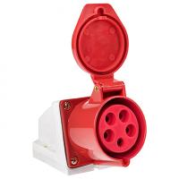 Розетка силовая стационарная 16А 3Р+РЕ+N IP44 115 EKF 