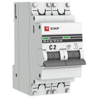 Автоматический выключатель 2P 2А C 4,5kA ВА 47-63 EKF PROxima