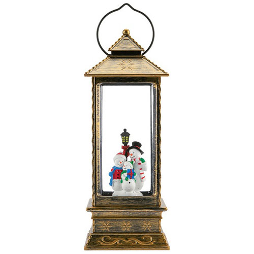 Светильник "Семья снеговиков" 10,5*10,5*27см 2свд теплый белый 4*ААА/USB