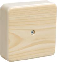 Коробка 75*75*20 квадрат сосна IP40  без клеммников