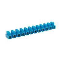 Клеммник ЗВИ 6А 12пар 6мм2 нг синий Rexant 10шт