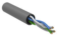 UTP 2*2*0,52 Cat5e серый (ПВХ) кабель внутренний Rexant