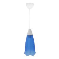 Светильник подвесной (люстра) 1*15Вт E27 синий пластик