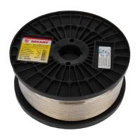 Трос металлополимер 4мм 100м Rexant