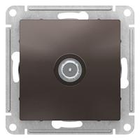 Атлас мокко розетка TV оконечная скрытая 1-ая 