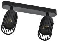 купить Светильник настенный (спот) 2*12Вт GU10 черный поворотный IEK  в Сыктывкаре Светильник настенный (спот) 2*12Вт GU10 черный поворотный IEK