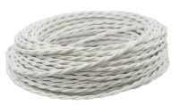 Ретро 3*1,5 белый провод витой (50м) PlexUp