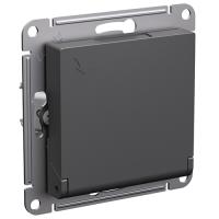 купить Атлас базальт розетка скрытая 1-мест заземление с крышкой шторки IP20  в Сыктывкаре Атлас базальт розетка скрытая 1-мест заземление с крышкой шторки IP20