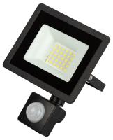 Прожектор свд 30Вт 6500К 2400лм черный датчик движения IP44 120° ЭРА 