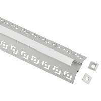 Профиль с экраном под штукатурку 50*22*2500мм ЭРА заглушки 2шт, внеш. угол