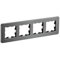 BRITE Рамка 4-мест. РУ-4-1-Бр металл титан RE IEK