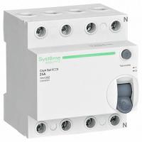 Выключатель дифференциальный (УЗО) 4Р 25А 30мА AC 6кА City9 Systeme Electric