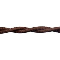 Ретро 2*1,5 коричневый провод витой BIRONI матовый бухта /(50м)