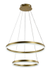 Светильник подвесной (люстра) свд 116Вт 3000+6500К лм золото кольца ПДУ