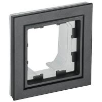 BRITE Рамка 1-мест. IP44 РУ-1-БрЧ-44 черн. IEK