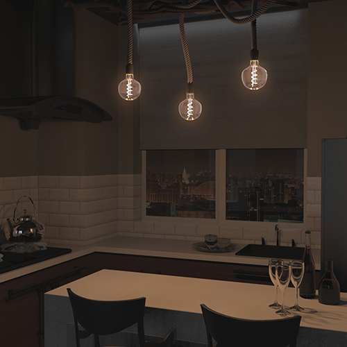 купить Лампа декор свд Е27 5Вт 1800К 190лм G125 розовая филамент Gauss  в Сыктывкаре Лампа декор свд Е27 5Вт 1800К 190лм G125 розовая филамент Gauss