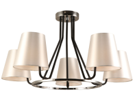 Светильник подвесной (люстра) 5*40Вт Е14 хром классика