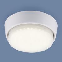 Светильник точечный GX53 круг белый накладной 