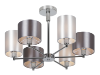 Светильник потолочный (люстра) 6*40Вт Е14 хром/серый классика