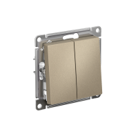 AtlasDesign шампань переключатель перекрестный 2кл скрытая 10А IP20 