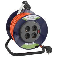 Удлинитель 4-мест 40м ПВС 3*1 оранжевый катушка IP20 ЭРА 