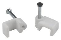 Скоба прямоугольная 7мм пластик ЭРА 50шт