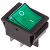 Выключатель ON-OFF 16А 250В индикатор зеленый 