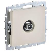 BRITE Роз. TV проходная РТВ10-0-БрКр беж. IEK