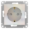 купить Атлас жемчуг розетка скрытая 1-мест заземление шторки IP20  в Сыктывкаре Атлас жемчуг розетка скрытая 1-мест заземление шторки IP20