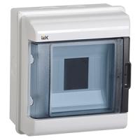 купить Бокс 5мод навесной белый прозрачная дверь IP55 КМПн IEK  в Сыктывкаре Бокс 5мод навесной белый прозрачная дверь IP55 КМПн IEK
