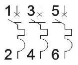 Автомат 3Р 63А C 10кА ВА-201 DEKraft