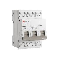 Автомат 3Р 40А C 4,5кА ВА47-63N EKF PROxima 