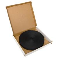 Лента монтажная текстильная 20мм 25м цвет черный EKF