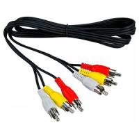 Шнур RCA-тюльпан (3) - RCA-тюльпан (3) 1,5м черный